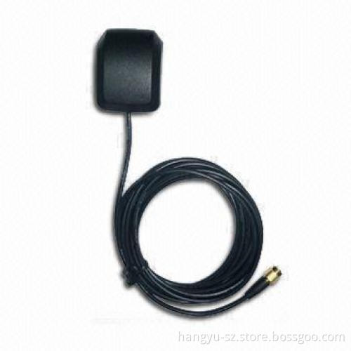 GPS Antenna, IP67 with 1575.42MHz Center Frequency and Low Noise Amplifier